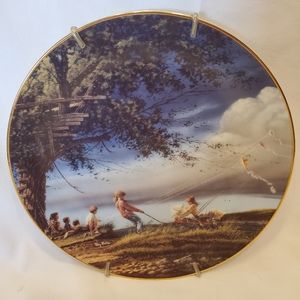 Terry Redlin Vintage 1995 Spring Fever Plate No 378-A Heartland Collection